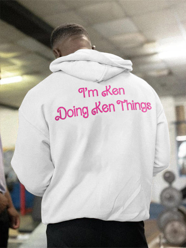 I'm Ken Doing Ken Things Printed Men's Hoodie