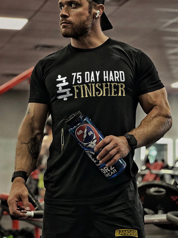 75 Day Hard Finisher Printed Men's T-shirt