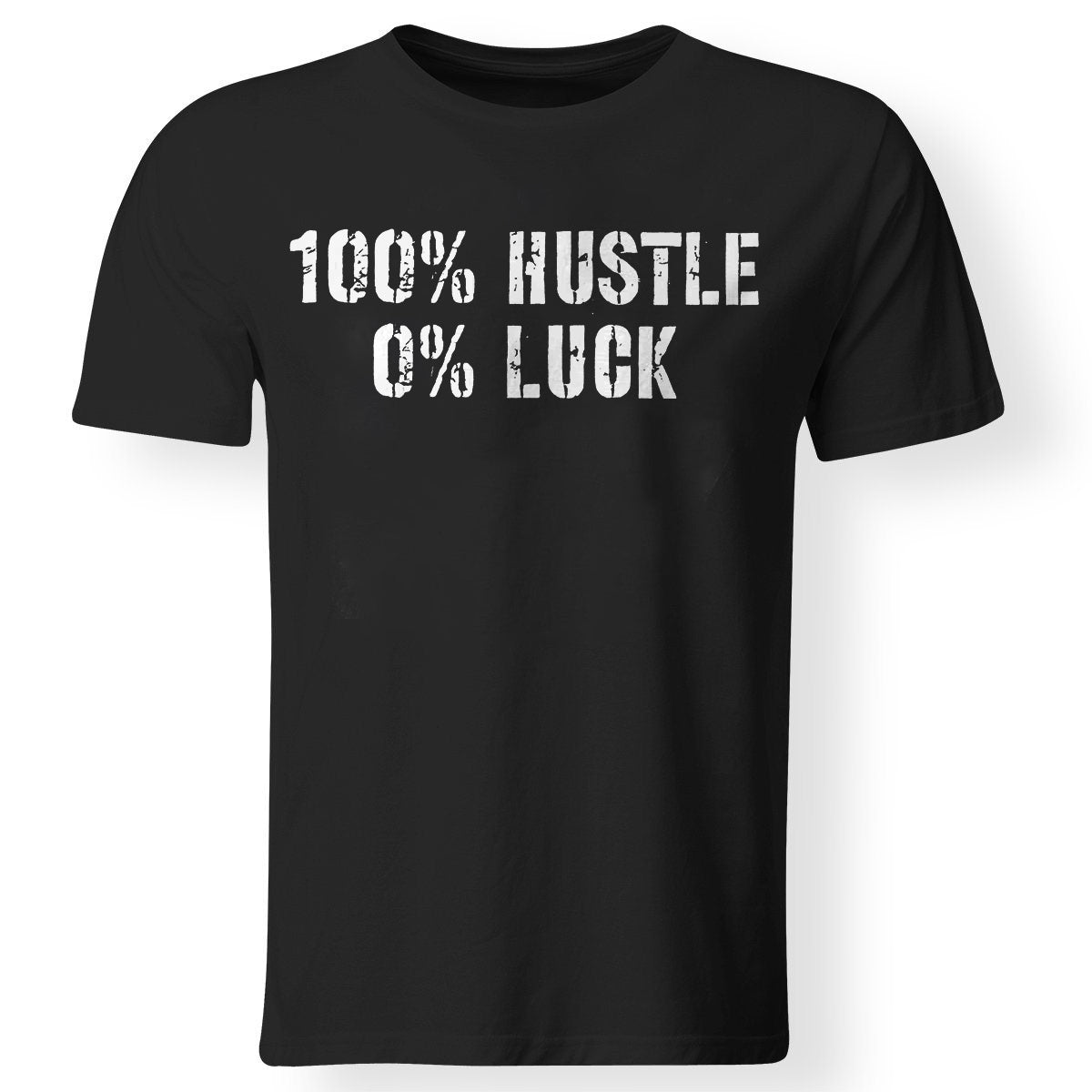 Vikings 100% Hustle 0% Luck Printed Men's T-shirt
