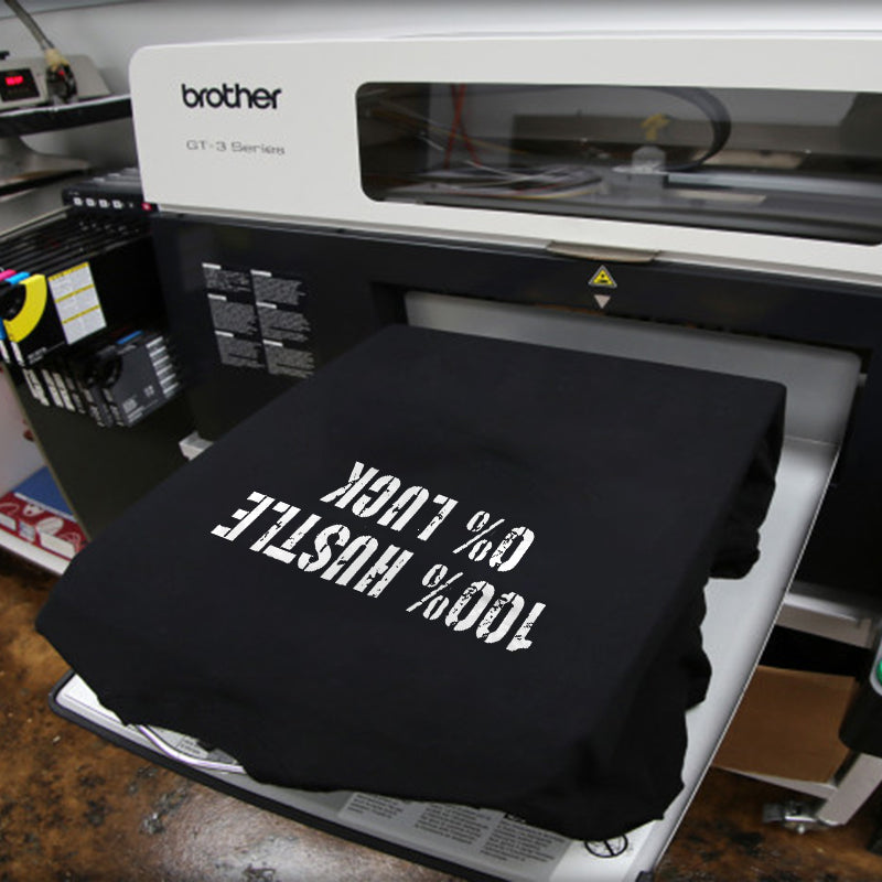 Vikings 100% Hustle 0% Luck Printed Men's T-shirt
