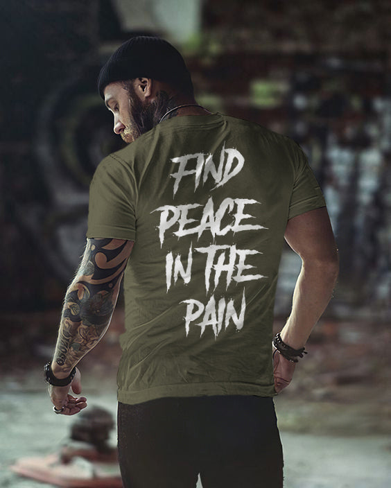 Find Peace In The Rain Men's Crew Neck T-shirt