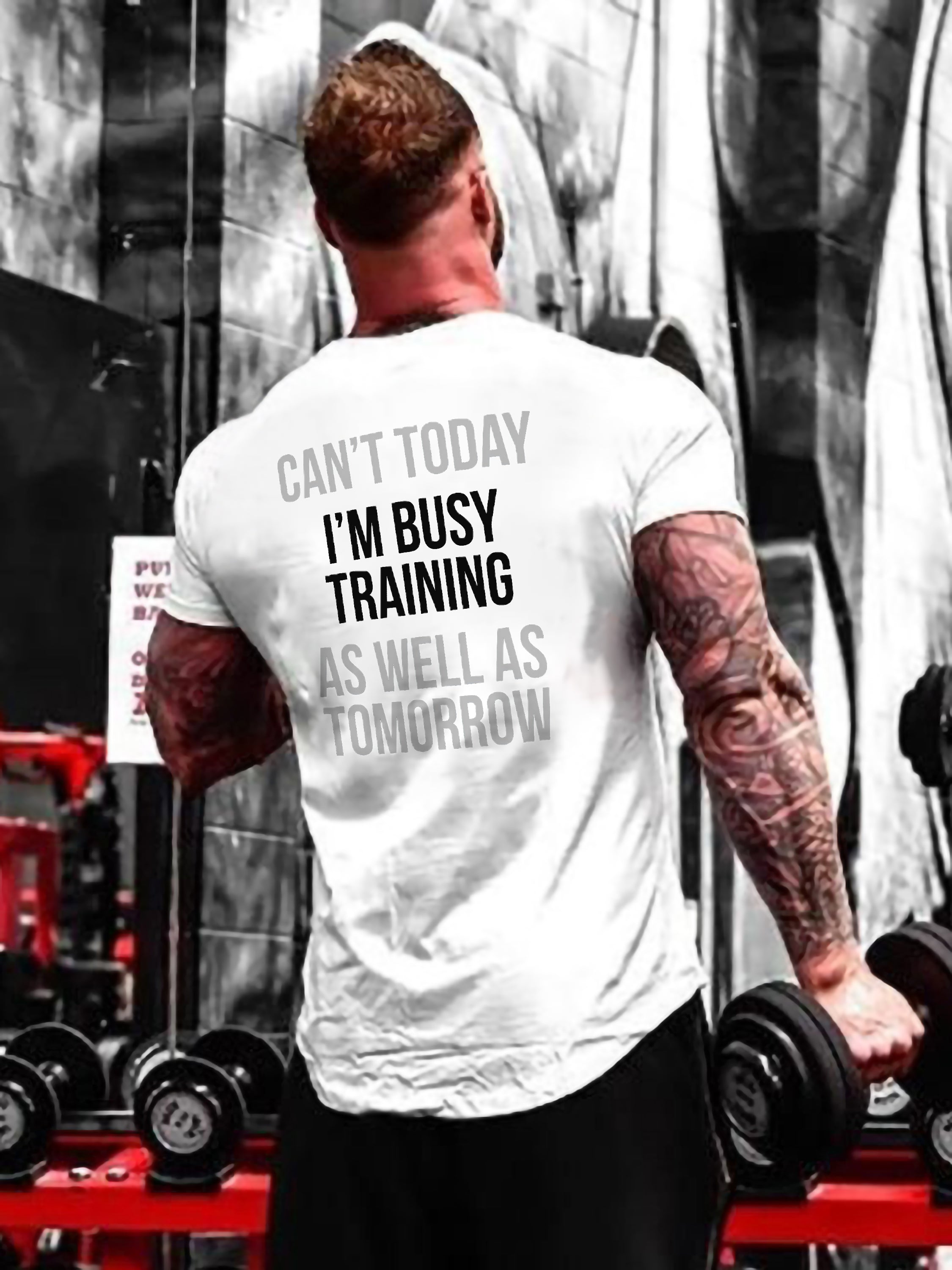 I'm Busy Training Printed T-shirt