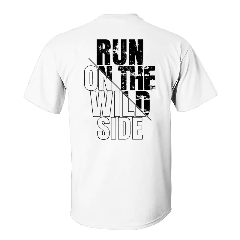 Run On The Wild Side Printed Men's T-Shirt