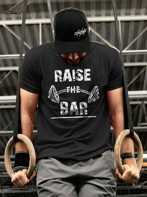 Raise The Bar Printed Casual T-shirt