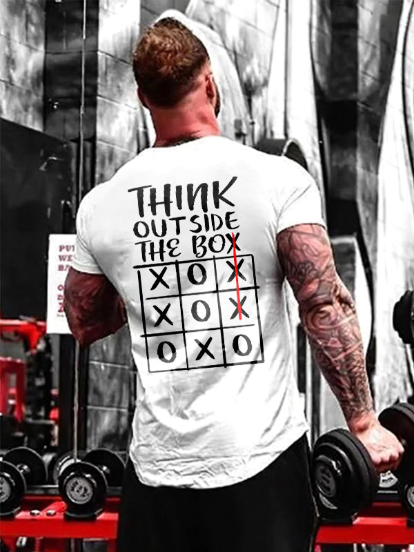 Think Outside The Box Printed Men's T-shirt