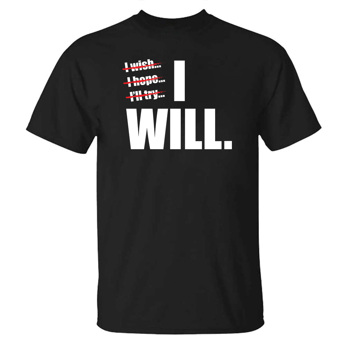 I Will Printed Casual Men's T-shirt