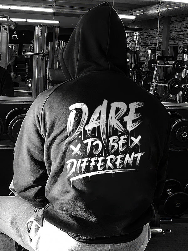 Dare To Be Different Printed Men's Hoodie