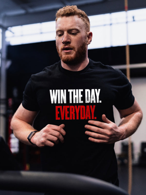 Win The Day. Everyday. Printed Men's T-shirt