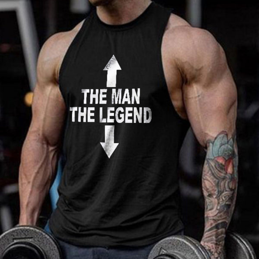 The Man The Legend  Printed Vest